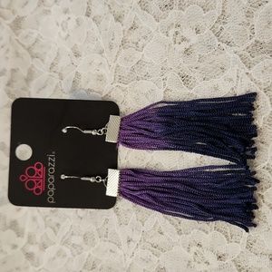 Paparazzi Purple Hombre Fringe Earrings